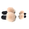 QZTX01-4 Children'S Slippers And Fox Fur Sandals